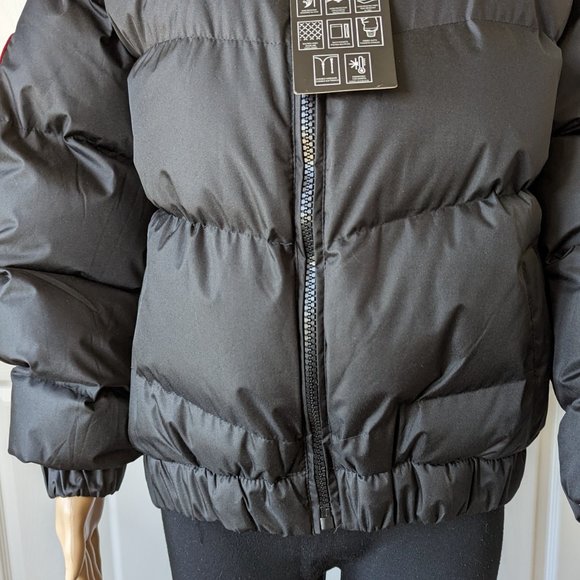 NWT Black Canada Weather Gear Bubble Bomber Jacket with Hood Women's Siz… - Picture 4 of 14